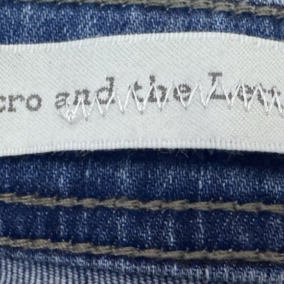 Pilcro and the Letterpress Slim Straight Jeans Anthro Mid-Rise Jewels Sz 28 - Picture 8 of 9